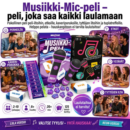 Music Mic Game -juhlapeli mikrofonilla