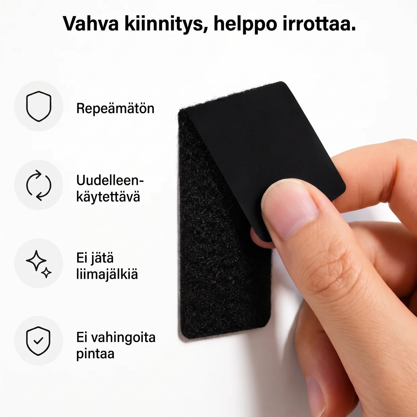 Erittäin vahvat kaksipuoliset tarranauhat 40 kpl 20 paria