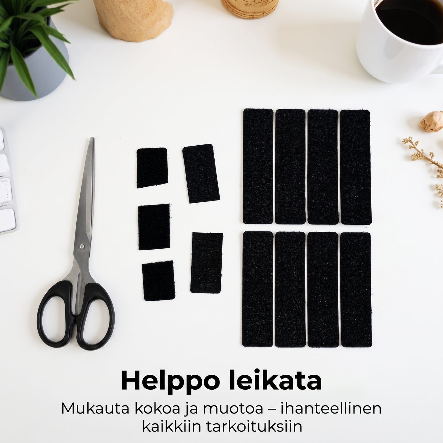 Erittäin vahvat kaksipuoliset tarranauhat 40 kpl 20 paria