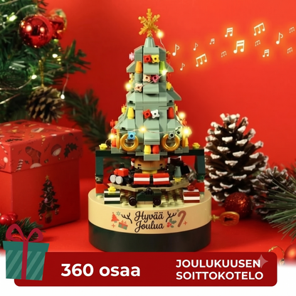 Liikkuva joulukuusi rakennuspalikoista