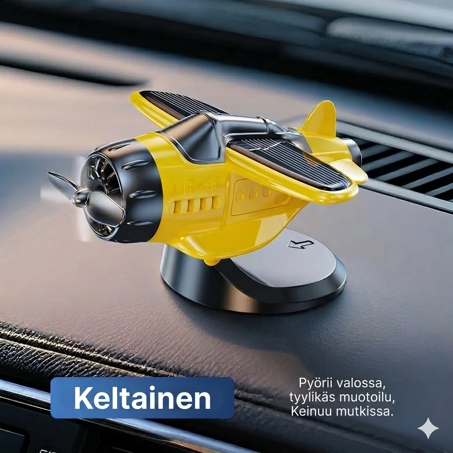 Lentokonemalli auton koristeluun, jossa on