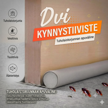 Ovenpohjan tiivistenauha estää hyönteisten, vedon ja melun pääsyn huoneeseen
