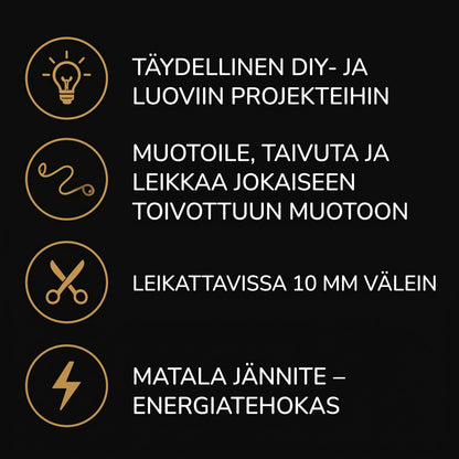 LumiNoodles leikattavat joustavat LED-filamentit