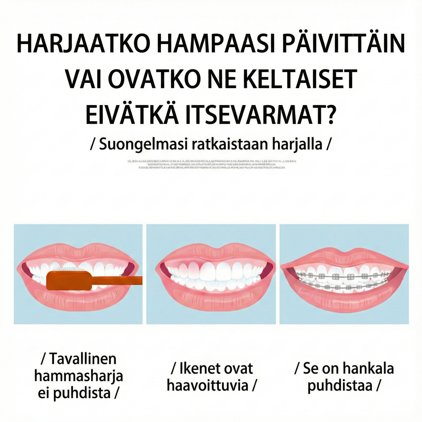 Ammattimainen monitoiminen ja monen nopeuden ultraäänihampaidenpuhdistin