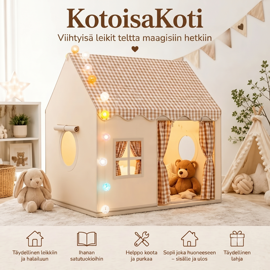 CozyHouse-leikiteltapassi talon muodossa