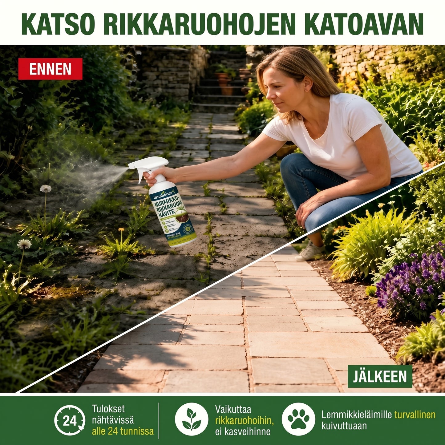 Rikkaruohonpoistaja puutarhaan