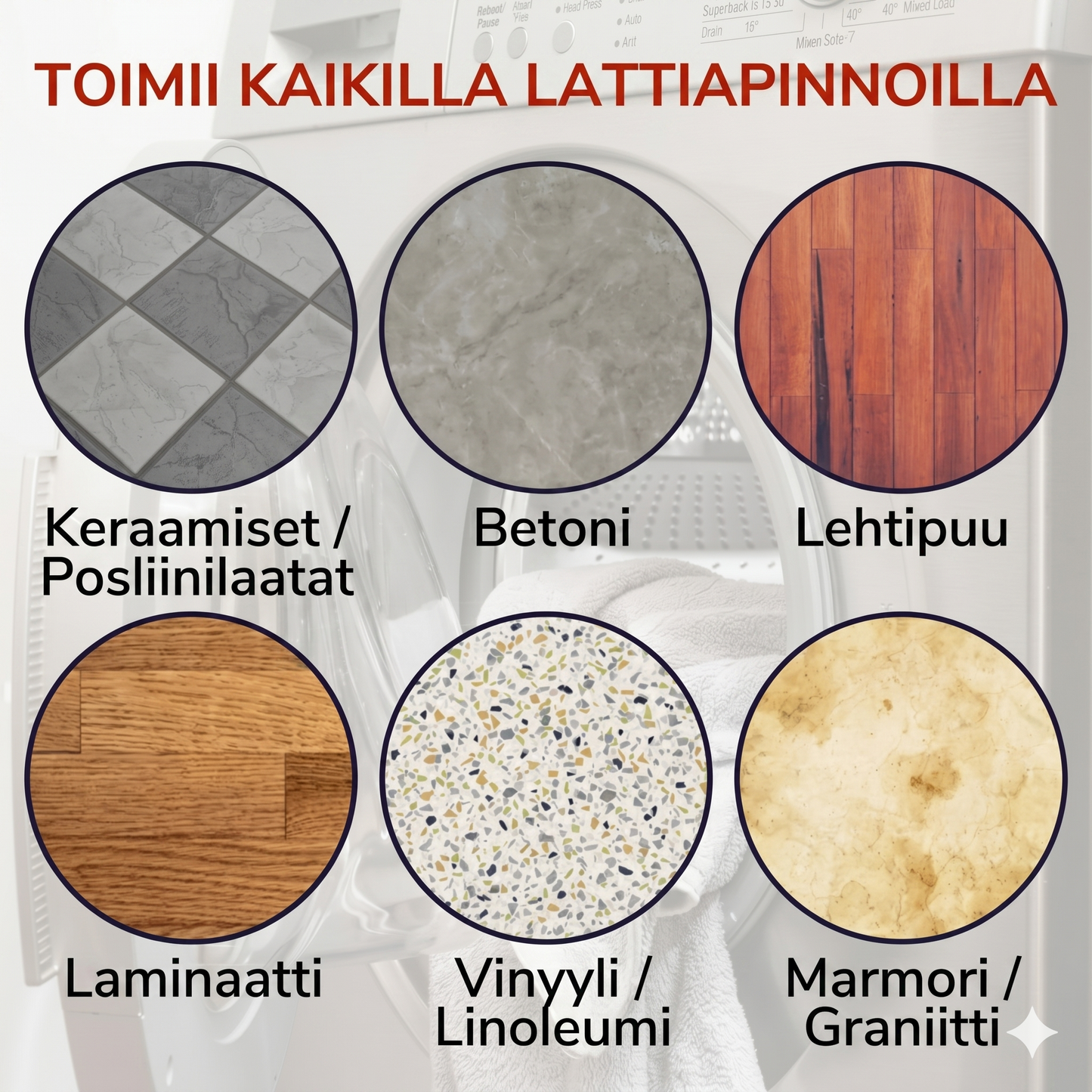 4 tyynyn setti, joka kantaa jopa 500 kg