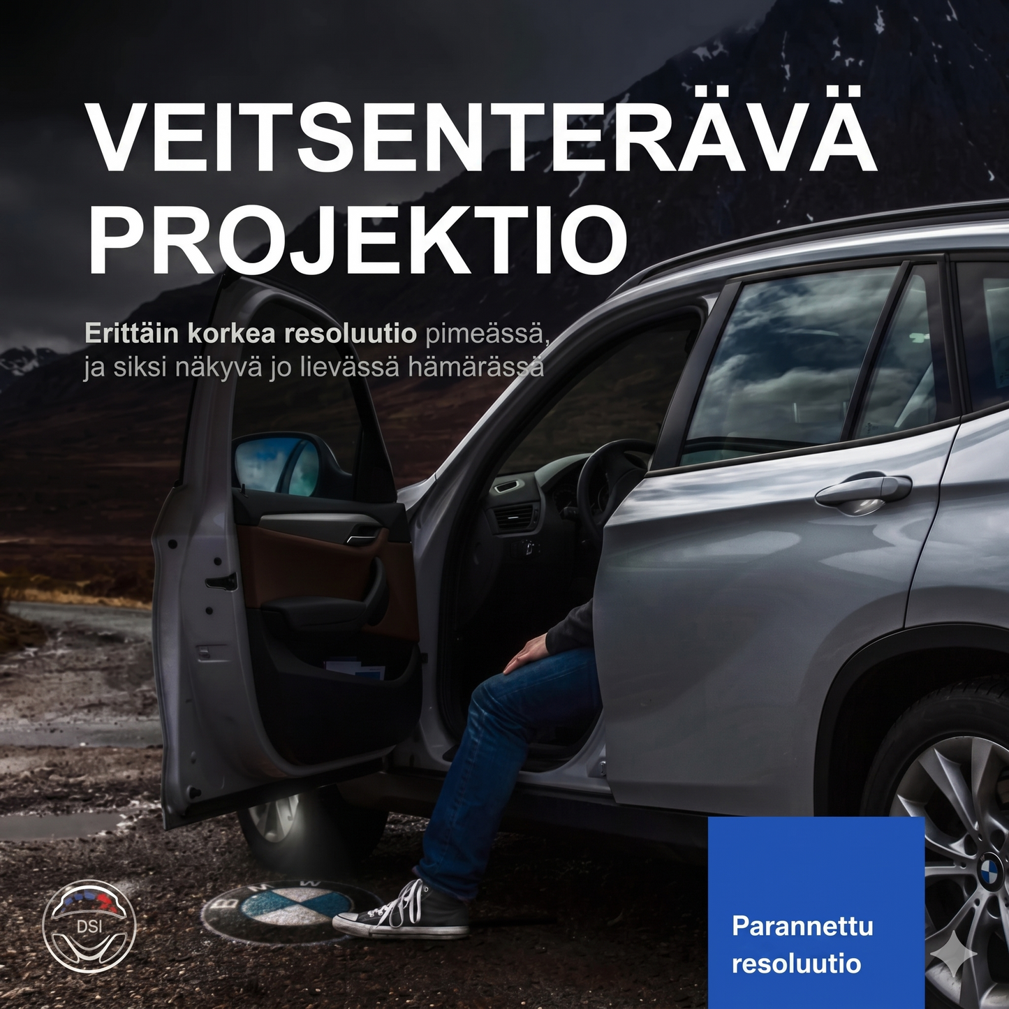 Auton logoprojektori – valaise sisäänastumisesi tyylikkäällä logolla