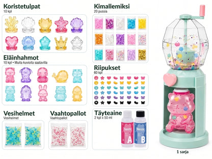 DIY-askartelusetti omien squishy-lelujen valmistukseen