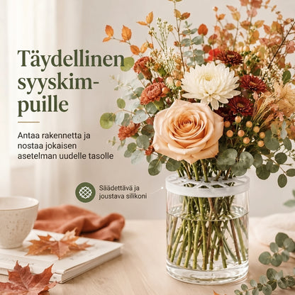 BlomFix-venyvät silikoniset kukkapidikkeet, 4 kpl setti