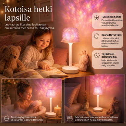 LumaWave kannettava tunnelmavalaisin aaltoprojektiolla