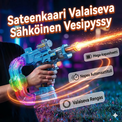 Sateenkaaren lailla loistava vesipyssy
