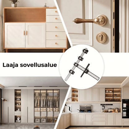 Säädettävä porausohjain mittaviivaimella tarkkaan poraukseen