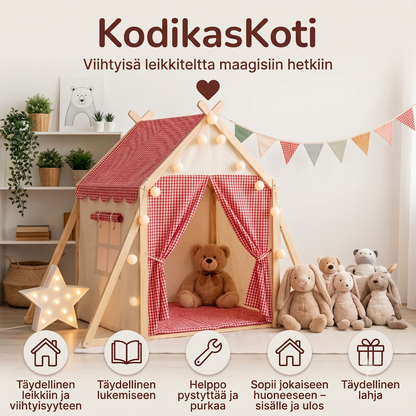 CozyHouse-leikiteltapassi talon muodossa