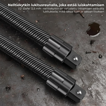 Taipuva poranterän jatke