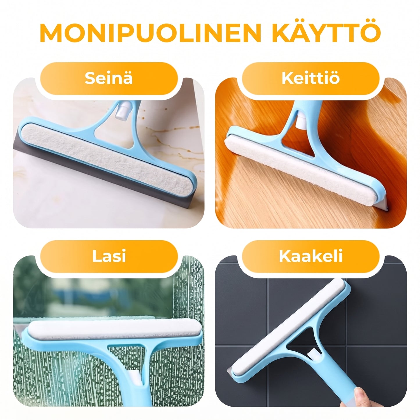 3-in-1 lasinpuhdistin suihkepullolla