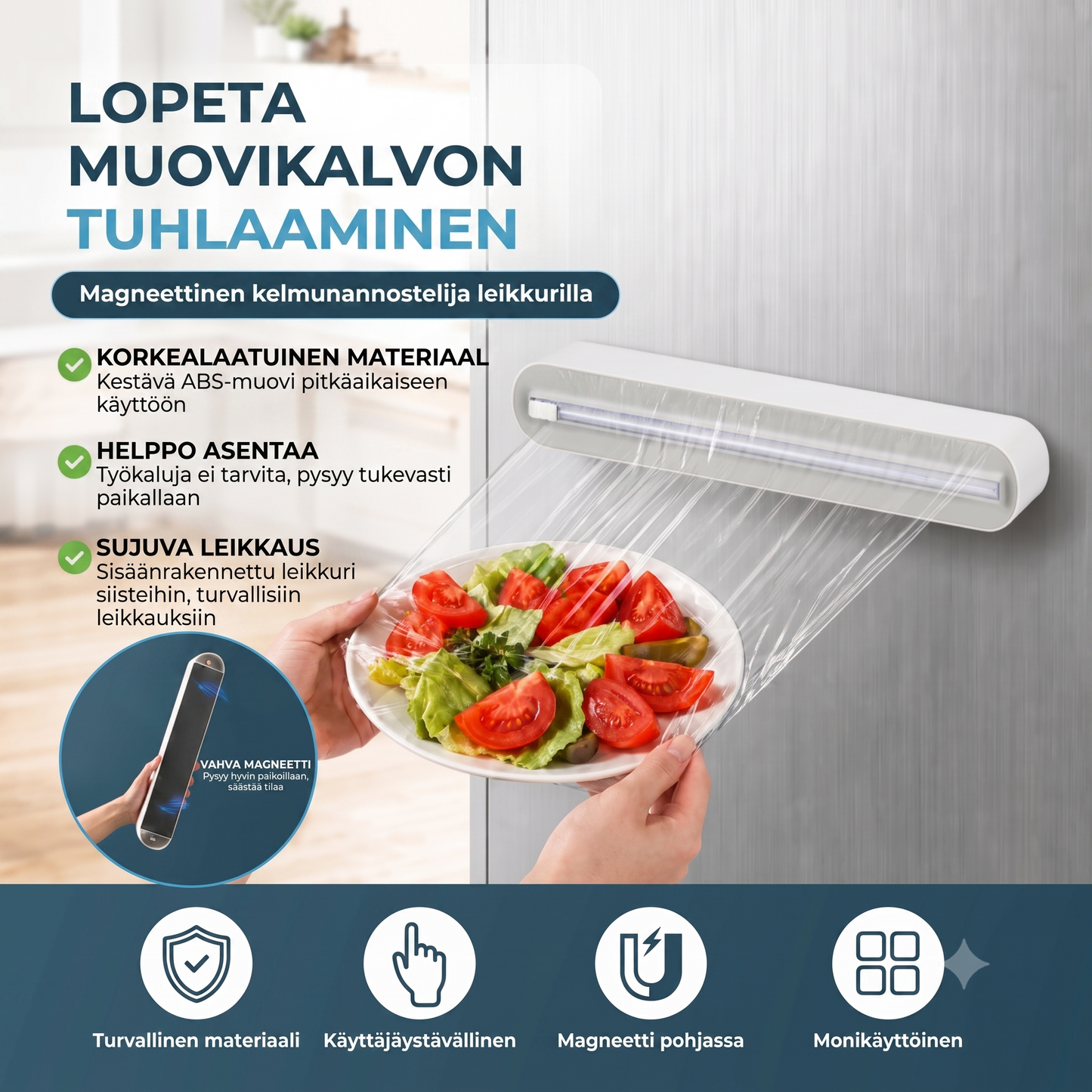 Magneettinen tuorekelmaleikkuri