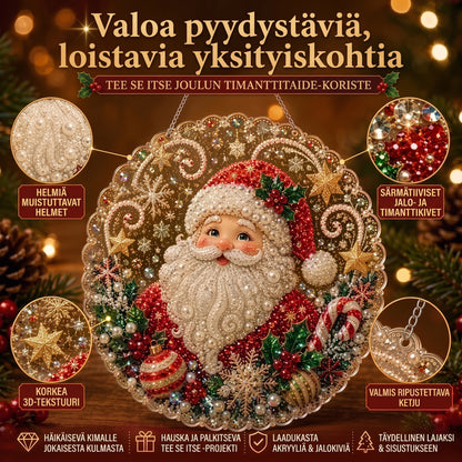 DIY-timanttitaidejoulukoristeet helmillä