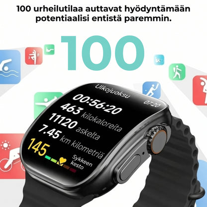 Älykello HD AMOLED näytöllä ja 7 rannekkeella
