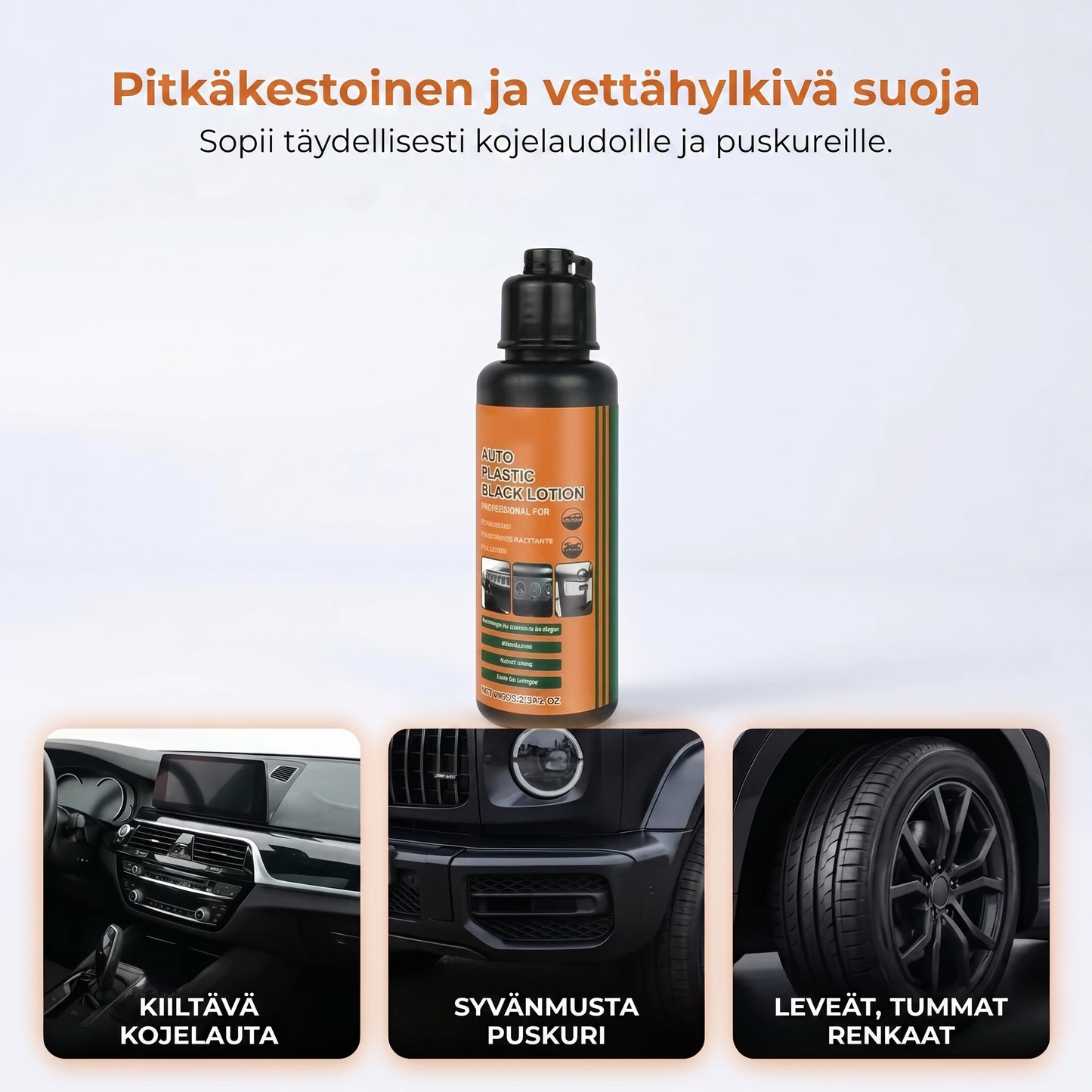 Muovipintojen uudistaja auton sisä- ja ulkopinnoille