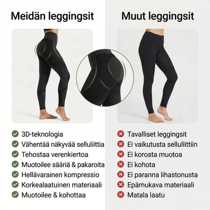 3D Sculpt muotoilevat leggingsit