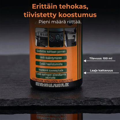 Muovipintojen uudistaja auton sisä- ja ulkopinnoille