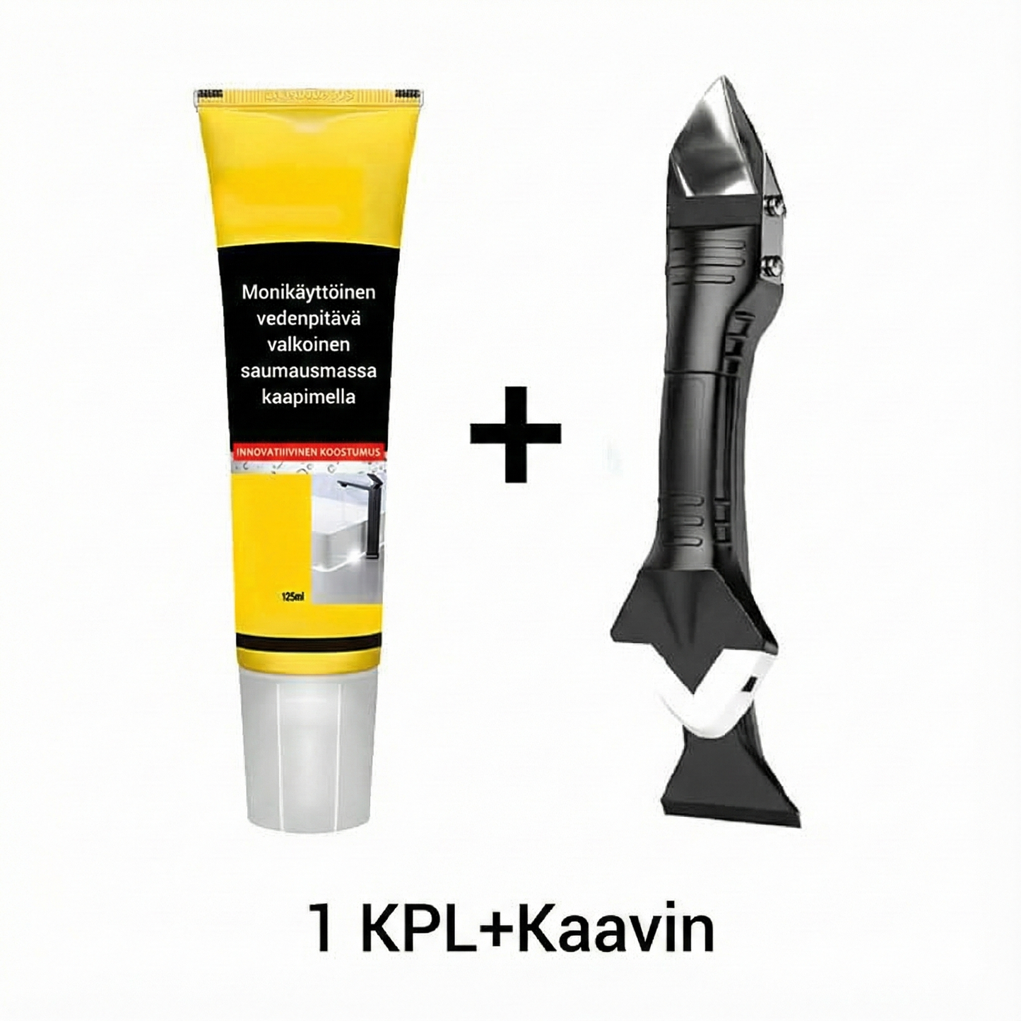 Monitoiminen vedenpitävä valkoinen tiivisteaine kaapimella (kaapimella)