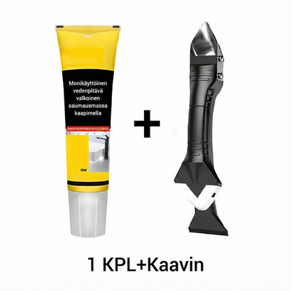 Monitoiminen vedenpitävä valkoinen tiivisteaine kaapimella (kaapimella)