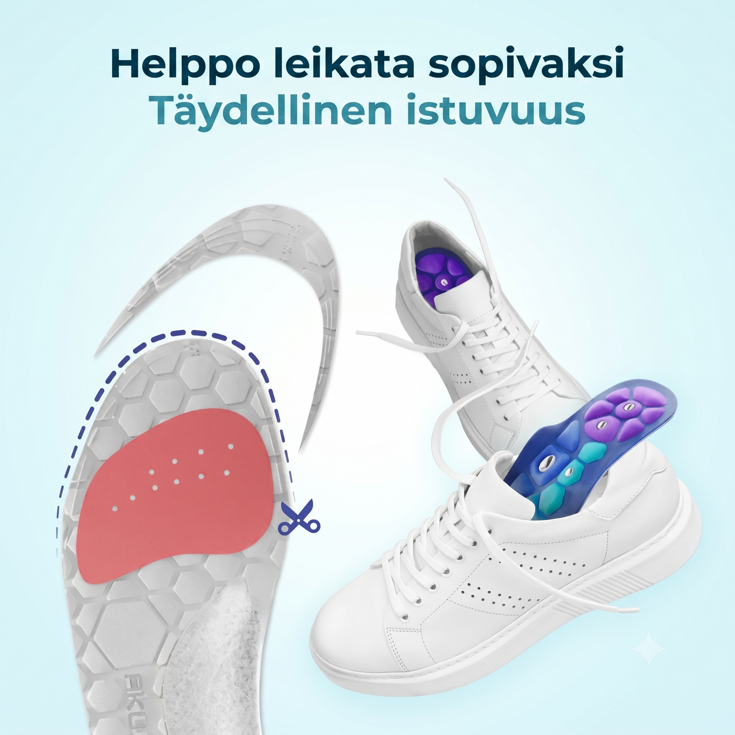 Medivital magneettiset akupainantapohjalliset