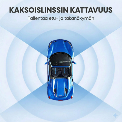 4K Ultra HD -kojelautakamera Wi-Fi-yhteydellä ja pimeänäkötoiminnolla
