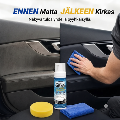Vaahdotettu puhdistusaine kojelaudalle, nahalle ja vinyylille