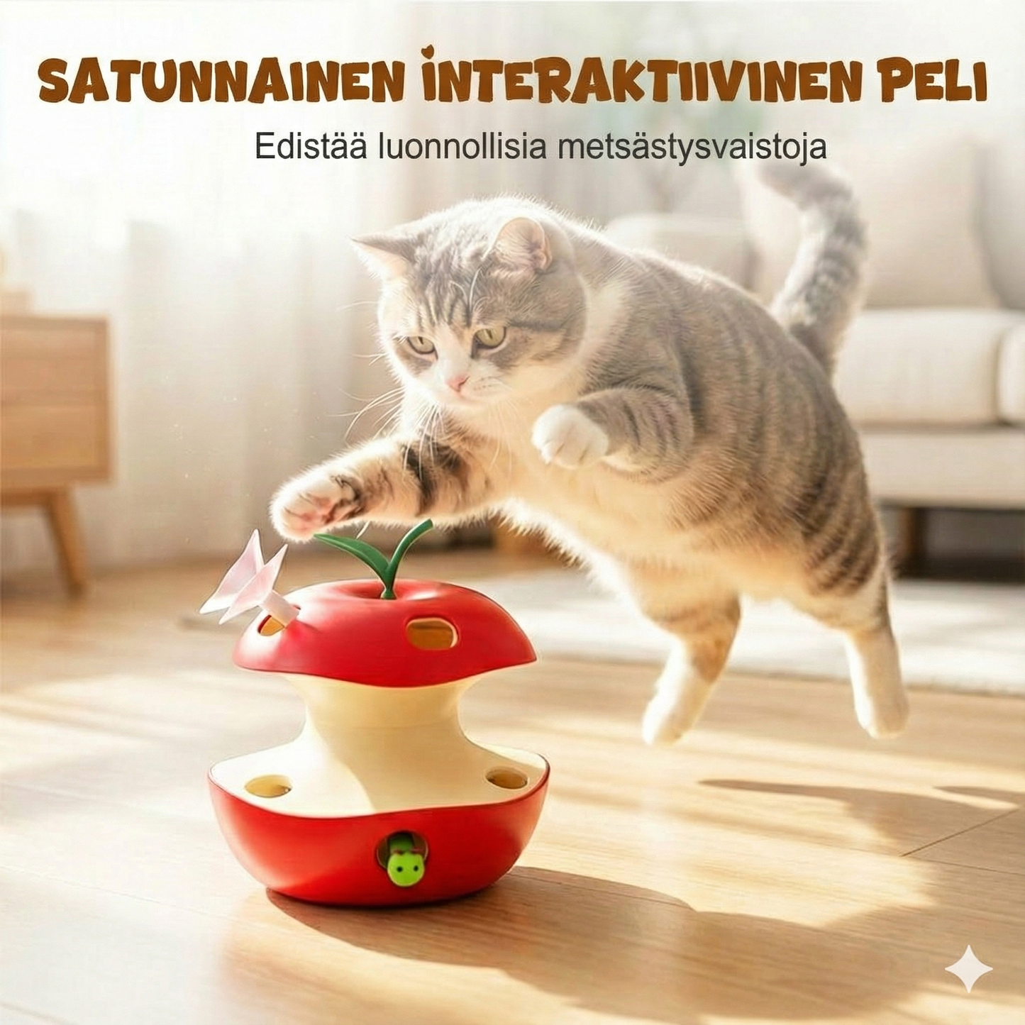 Älykäs automaattinen kissanlelu