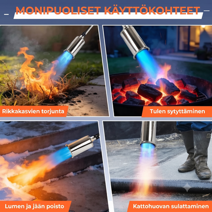 Propaanikäyttöinen rikkaruohopoltin pietsosytytyksellä