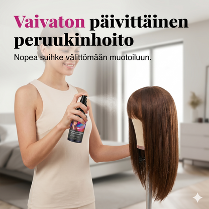 Hiuslakka peruukkien suoristamiseen ja silottamiseen