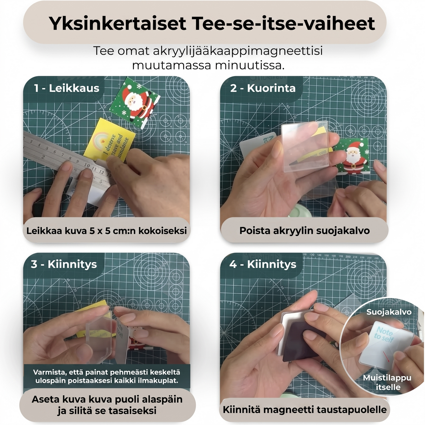 Sarja 10 valokuvamagneettia