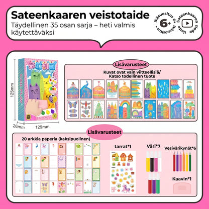 DIY sateenkaariraaputuskuvat 35 kpl