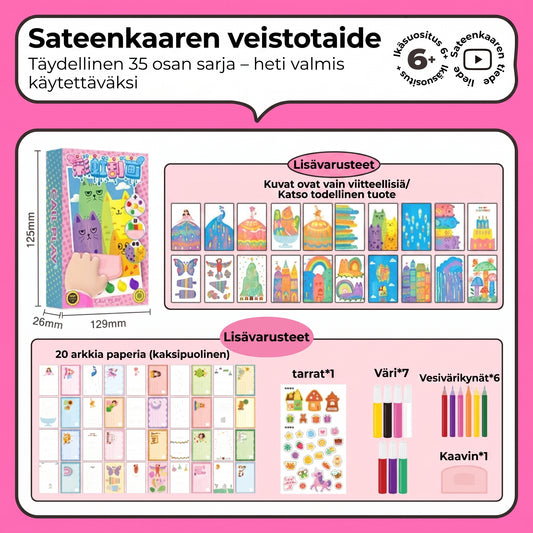 DIY sateenkaariraaputuskuvat 35 kpl
