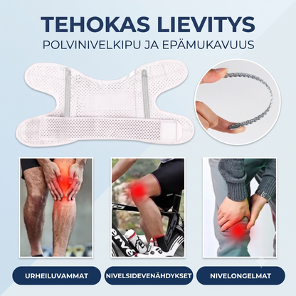 Hengittävät polvituet nivelkierukan tuentaan
