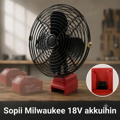 VoltAir Pro kannettava tuuletin työkalun akulla