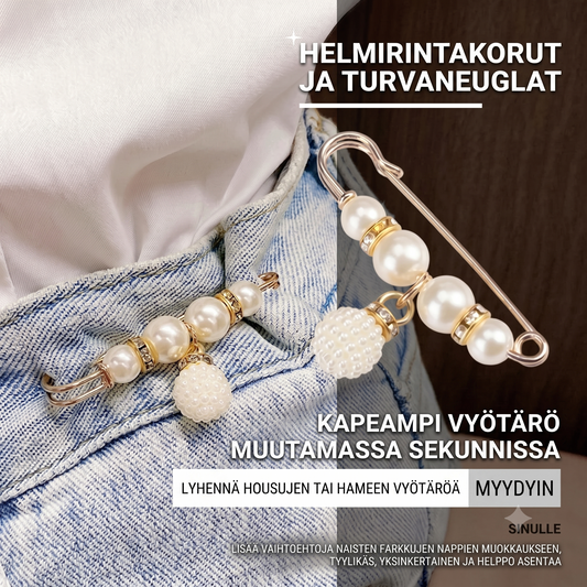 Turvaneularintakoru strasseilla ja helmillä
