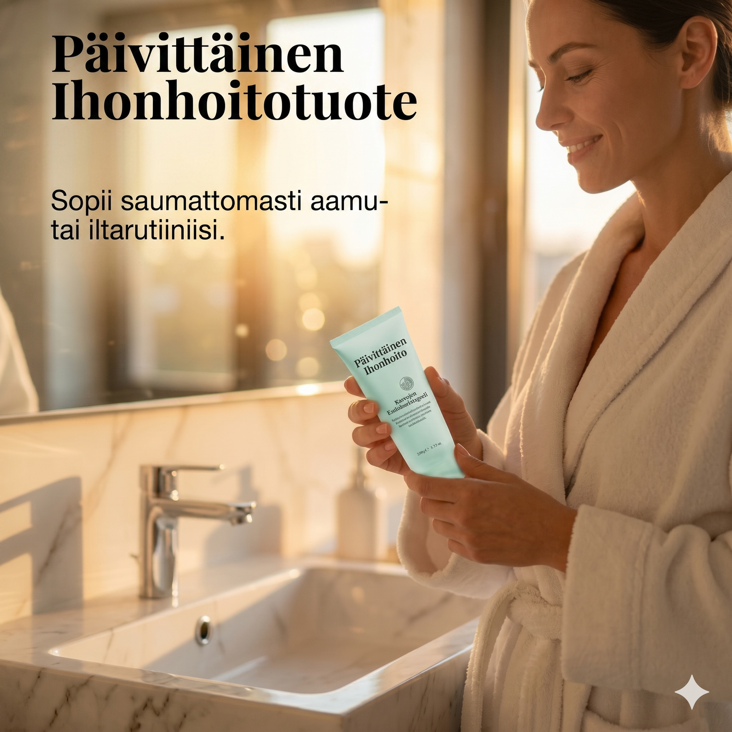 Kirkastava ja kuoriva yrttiuutegeeli