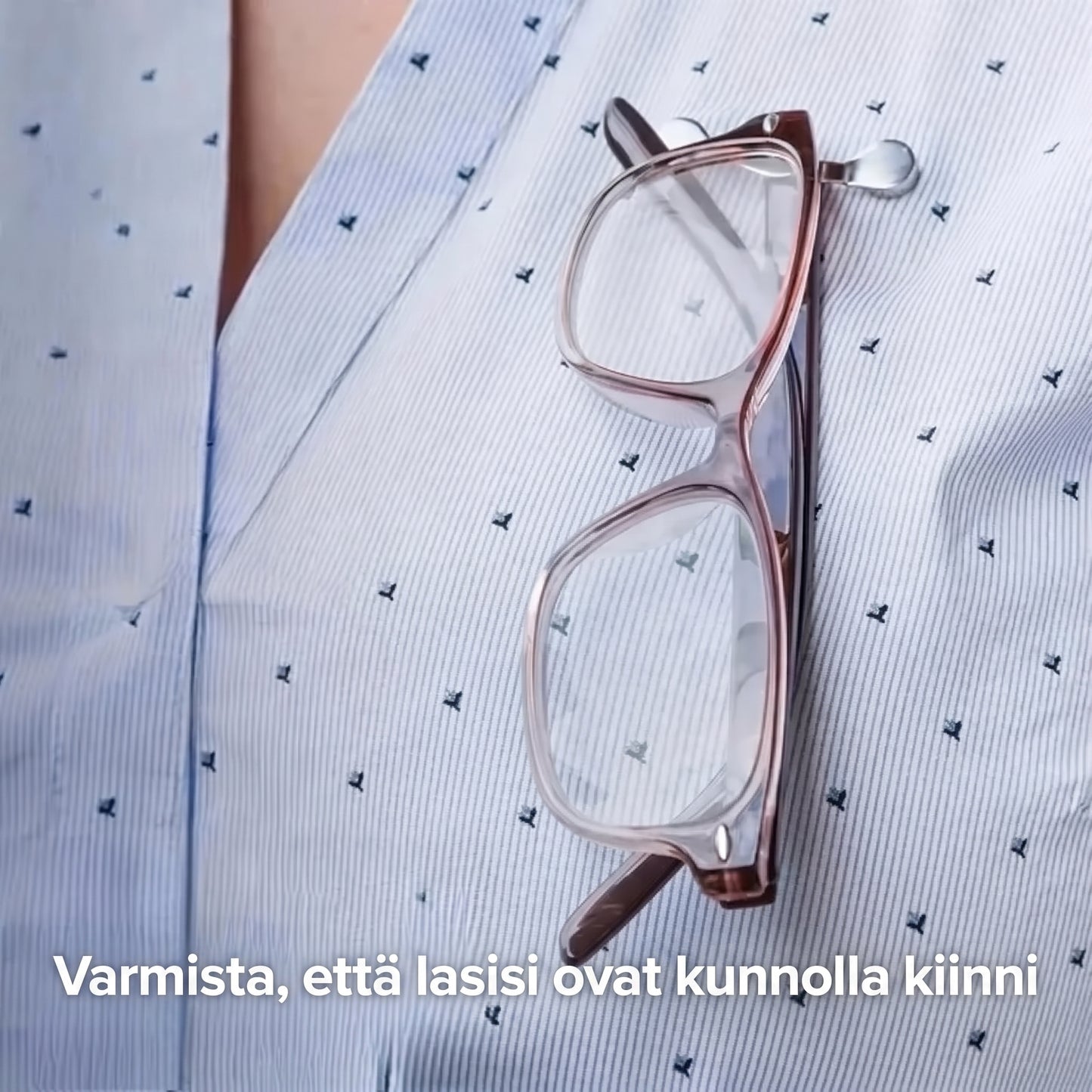 Magneettinen silmälasipidike vaatteille