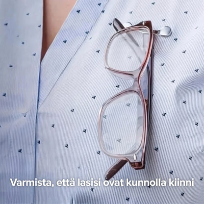 Magneettinen silmälasipidike vaatteille