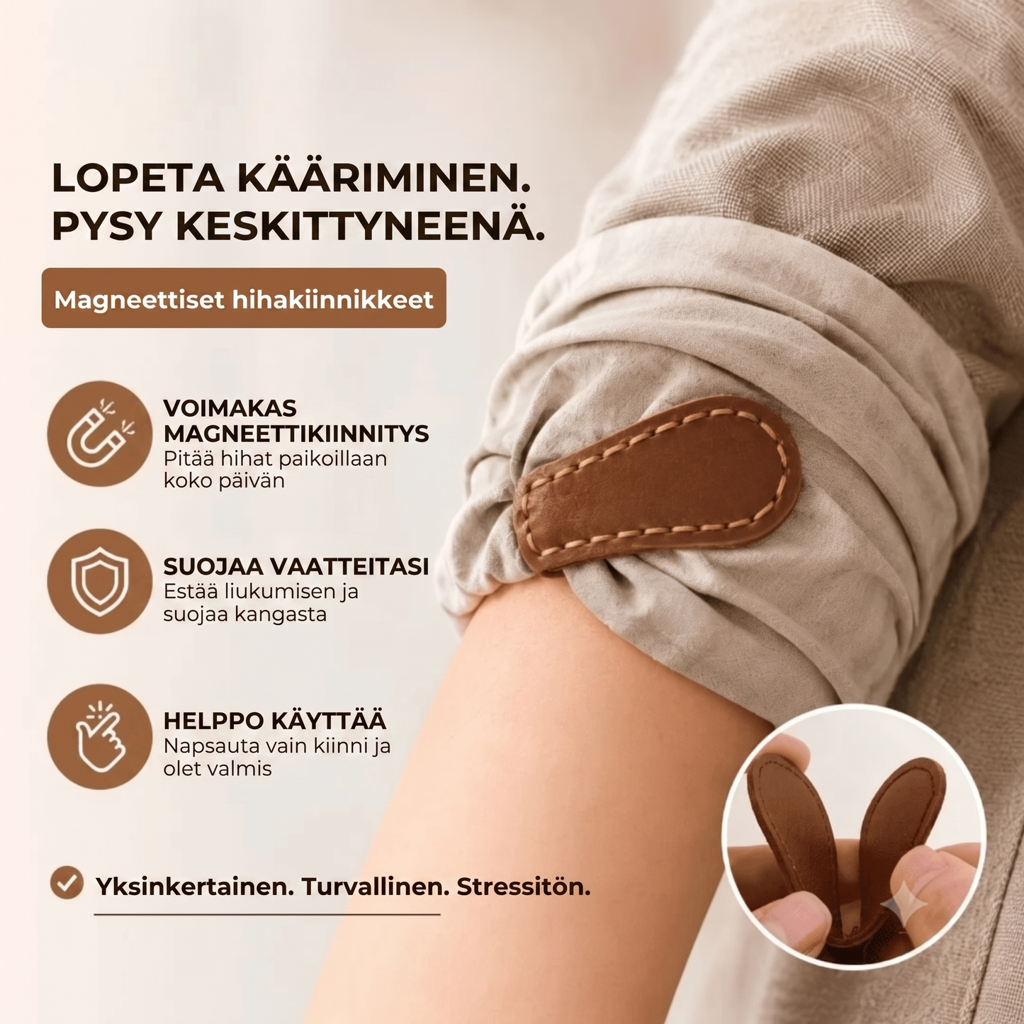Magneettiset hihaklipsit