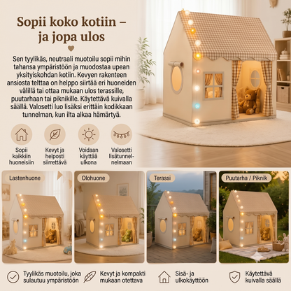 CozyHouse-leikiteltapassi talon muodossa