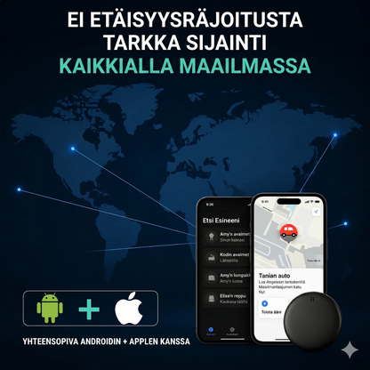 GP90 - Älykäs GPS-paikannin ilman kuukausimaksua (Android/Apple)