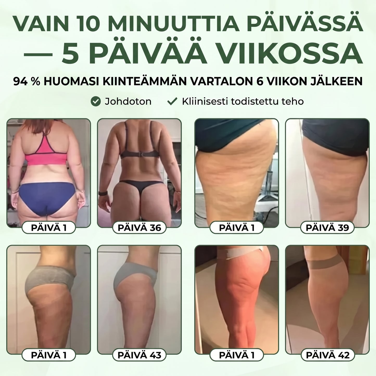 LymfElite-hierontalaite alipaineella lämmöllä ja LED-valolla