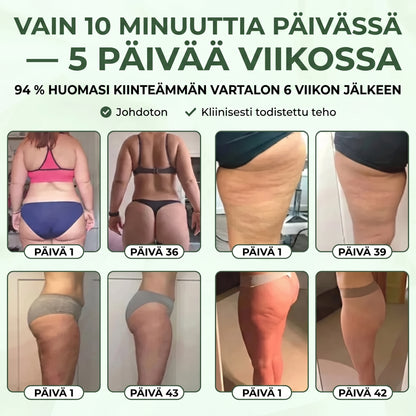 LymfElite-hierontalaite alipaineella lämmöllä ja LED-valolla