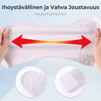 Hengittävät polvituet nivelkierukan tuentaan