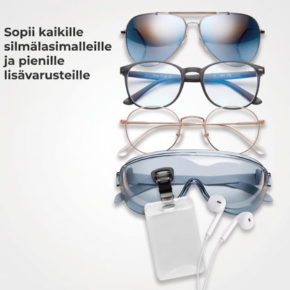 Magneettinen silmälasipidike vaatteille